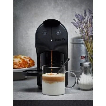 Delta Cafetera de Cápsulas Quick Negra Delta Cafetera de Cápsulas Quick Negra